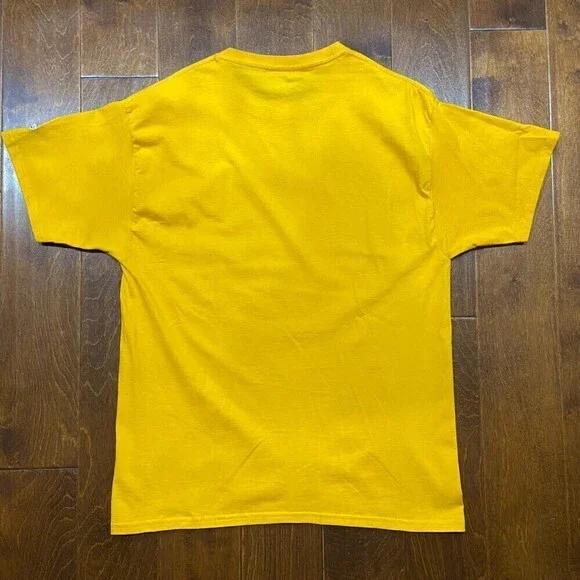 Civil Regime x Champion Embroidered Mustard Yellow T-Shirt Men's Size Large - Picture 5 of 8